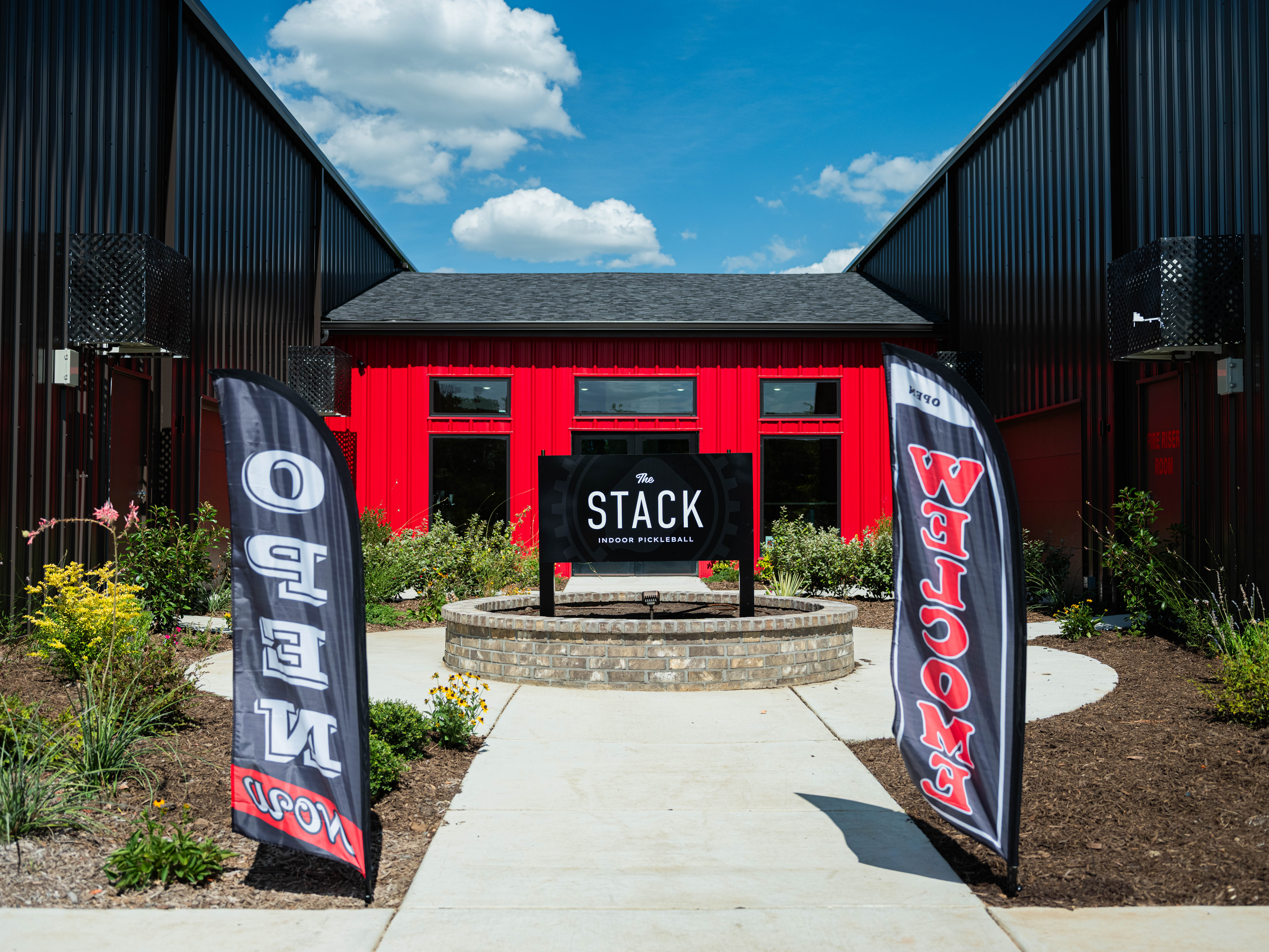 THE STACK Indoor Pickleball facility exterior